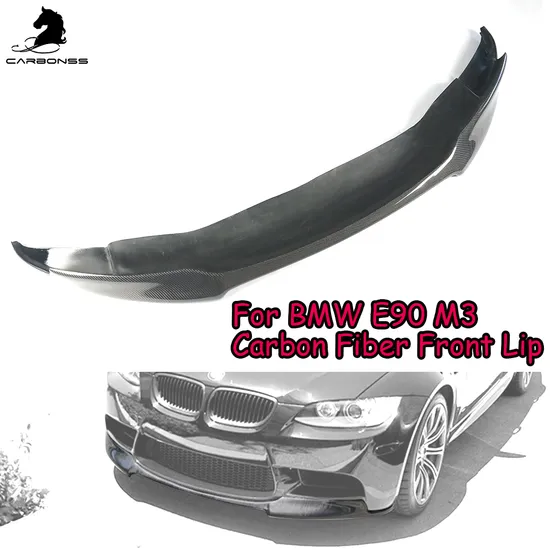 La lèvre de bouclier avant en carbone pour BMW M3 E90 E92 E93